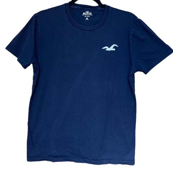 Hollister navy t-shirt embroidered logo - Picture 1 of 4